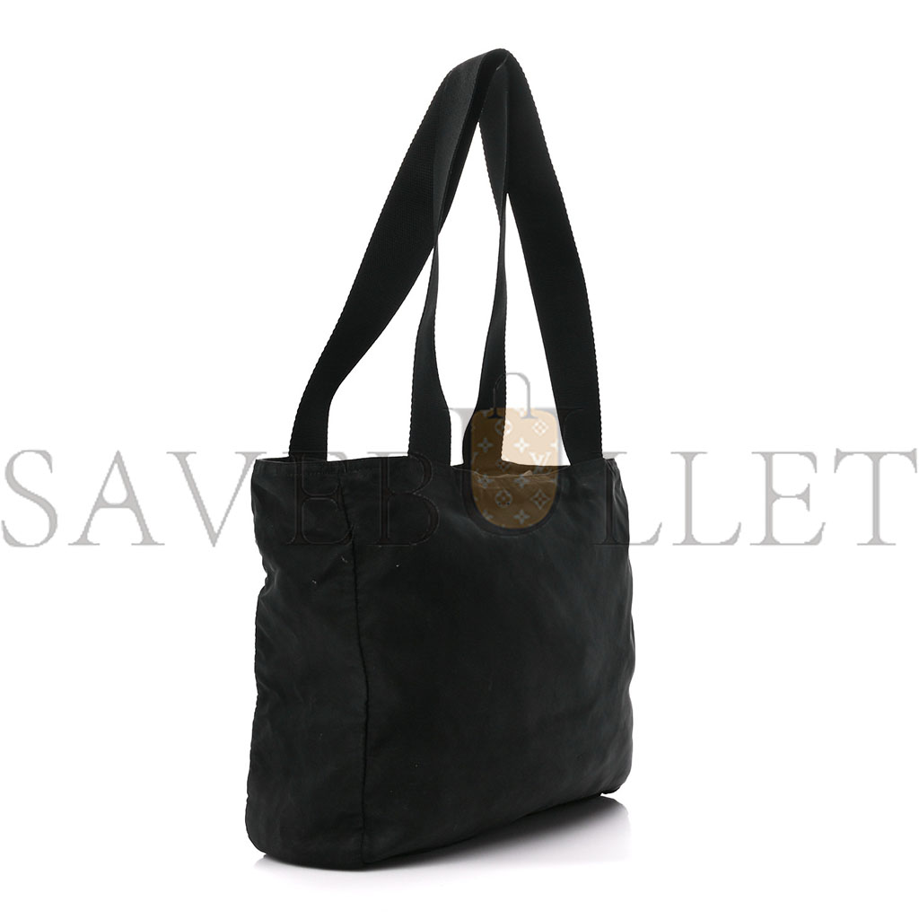 PRADA TESSUTO NYLON SAFFIANO TOTE BLACK (29*27*15cm)