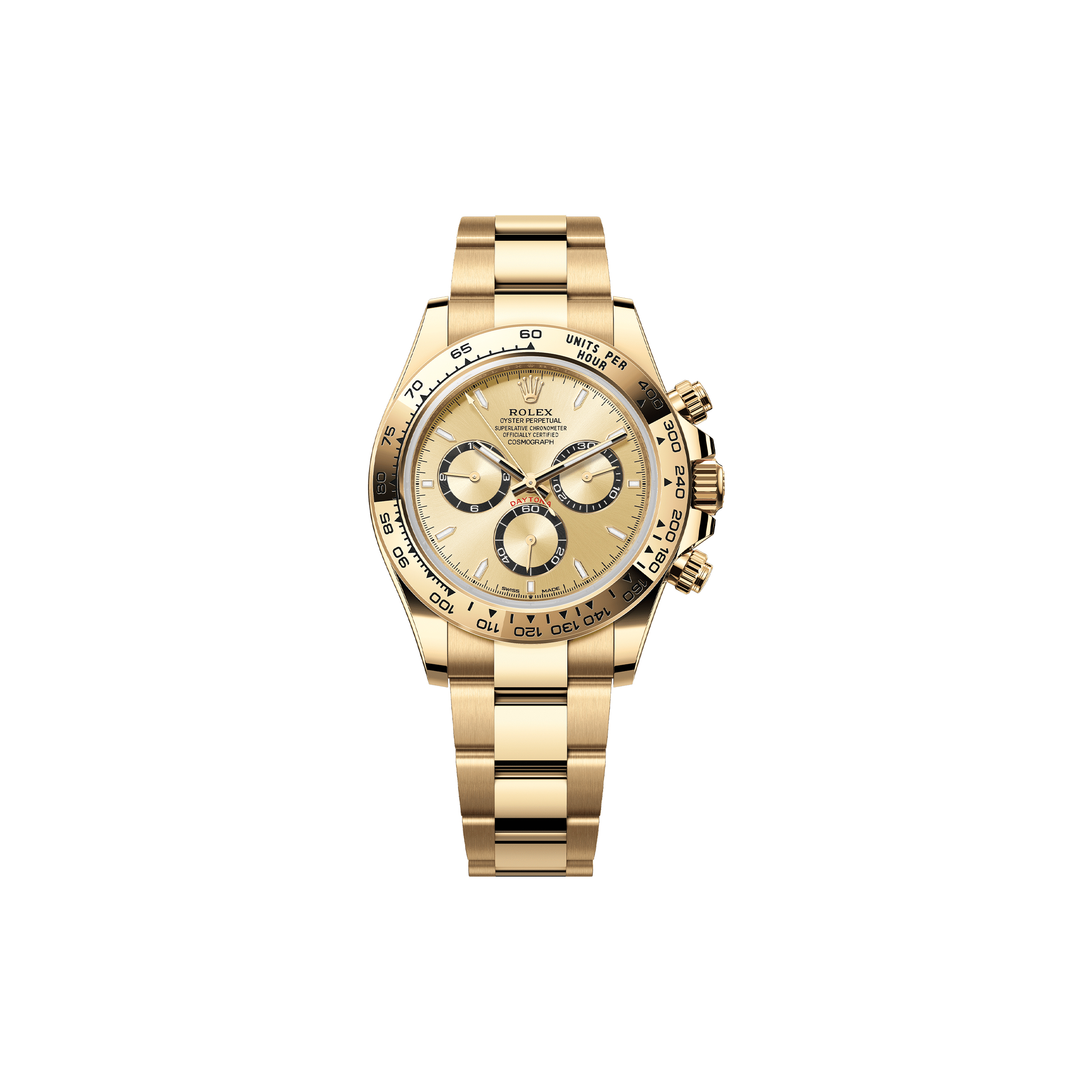 ROLEX COSMOGRAPH DAYTONA OYSTER, 40 MM, YELLOW GOLD WATCH 126508