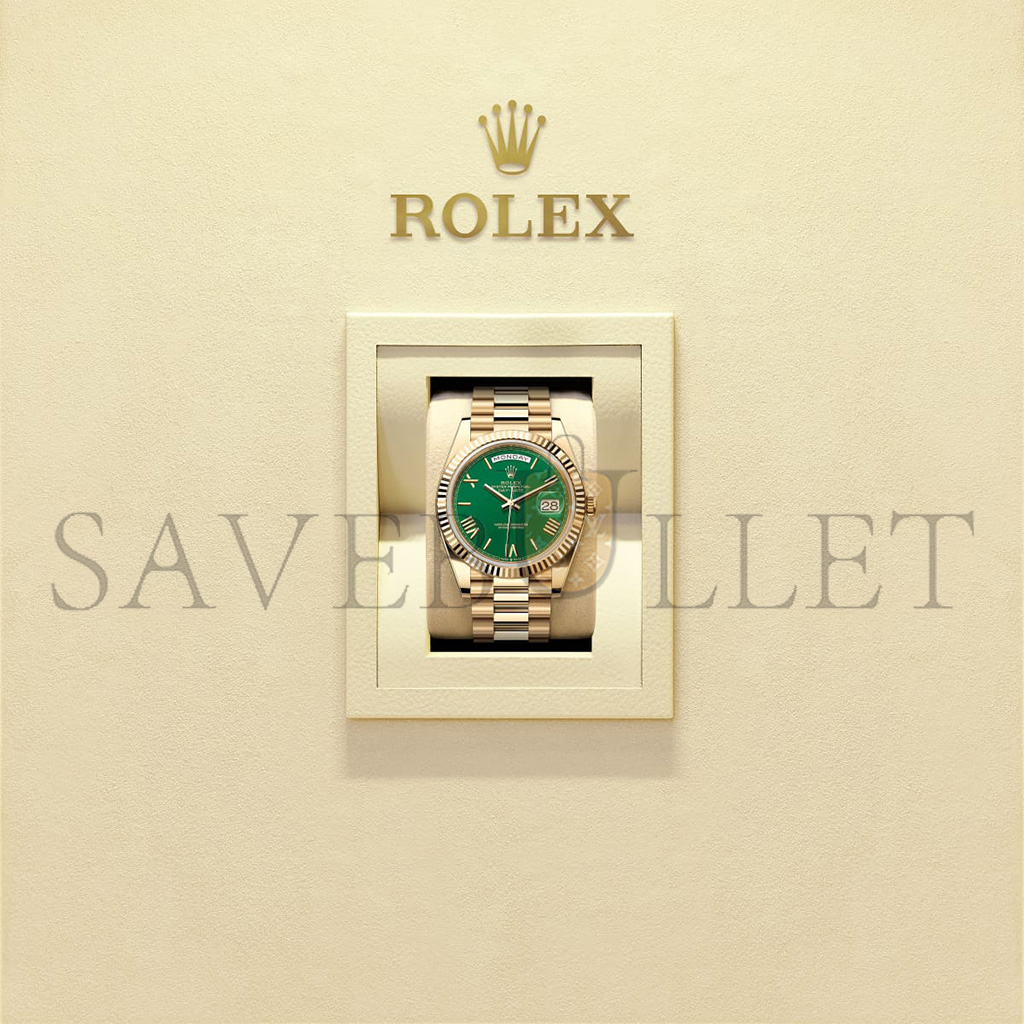 ROLEX DAY-DATE 40 OYSTER, 40 MM, YELLOW GOLD WATCH 228238-0061