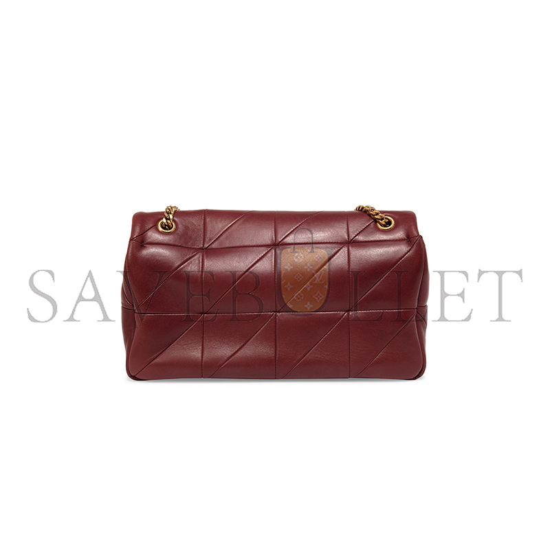 YSL JAMIE 4.3 SHOULDER BAG QUILTED LEATHER DARK RED 515821COP676475 (25*15*7.5cm)