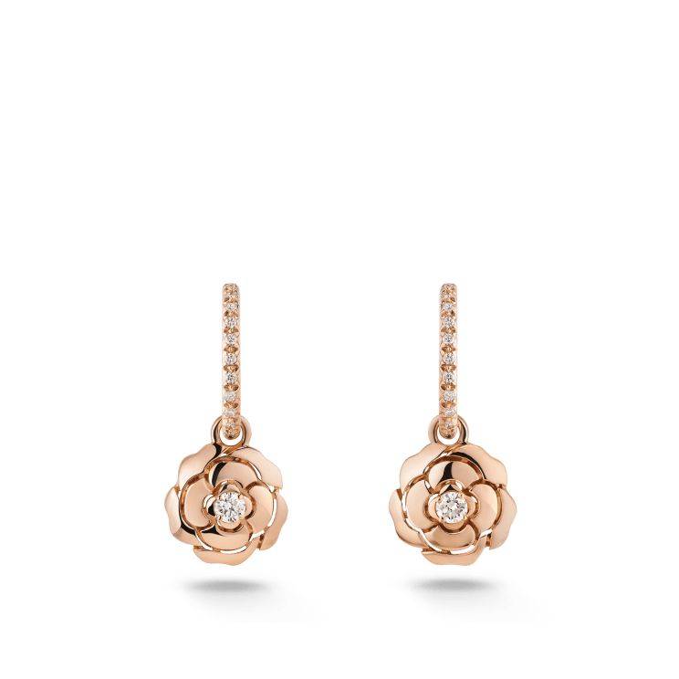 Chanel Extrait de Camélia earrings - Ref. J11659