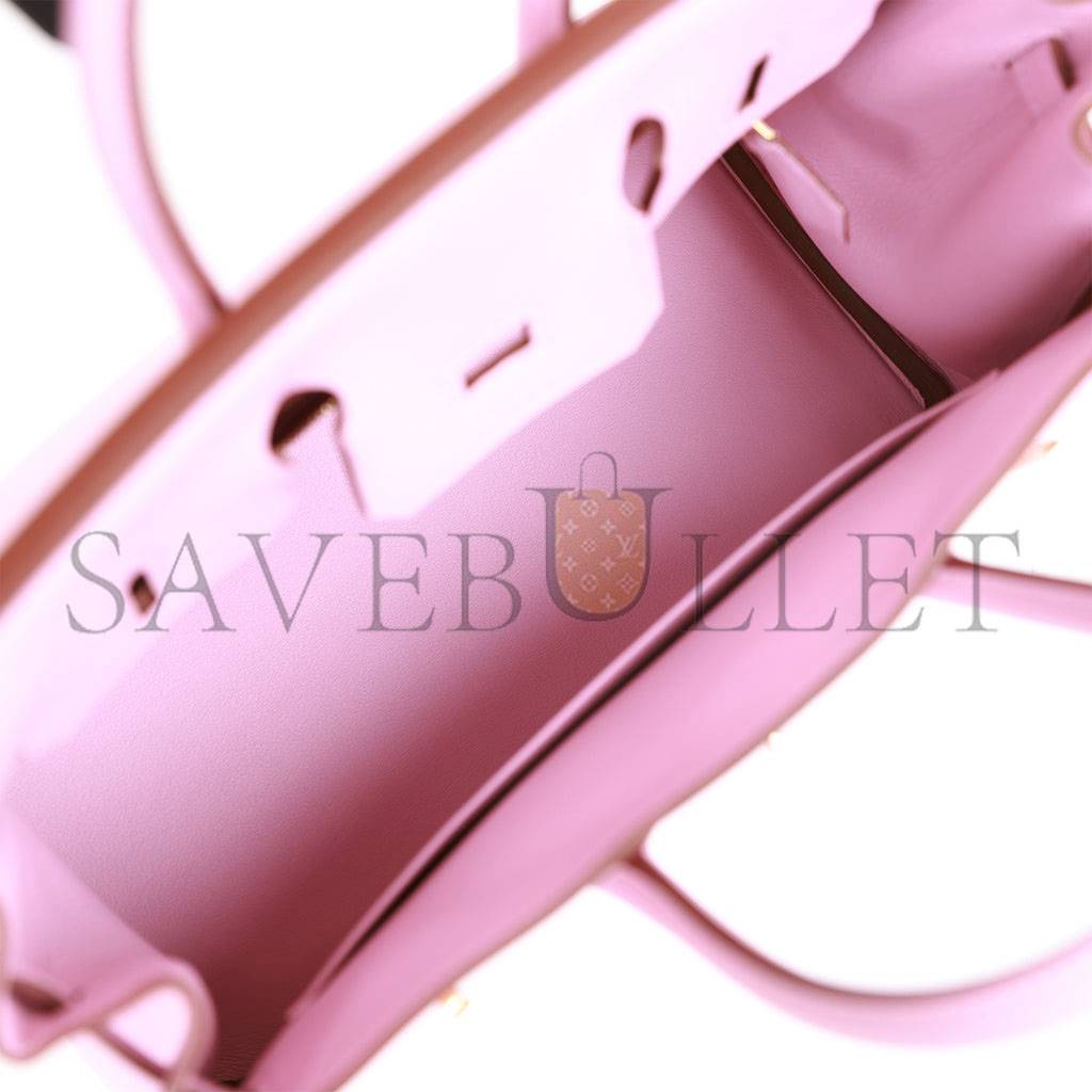 HERMES BIRKIN 25 MAUVE SYLVESTRE SWIFT ROSE GOLD HARDWARE HANDMADE (25cm) HERMES BIRKIN 25 MAUVE SYLVESTRE SWIFT ROSE GOLD HARDWARE HANDMADE (25cm)