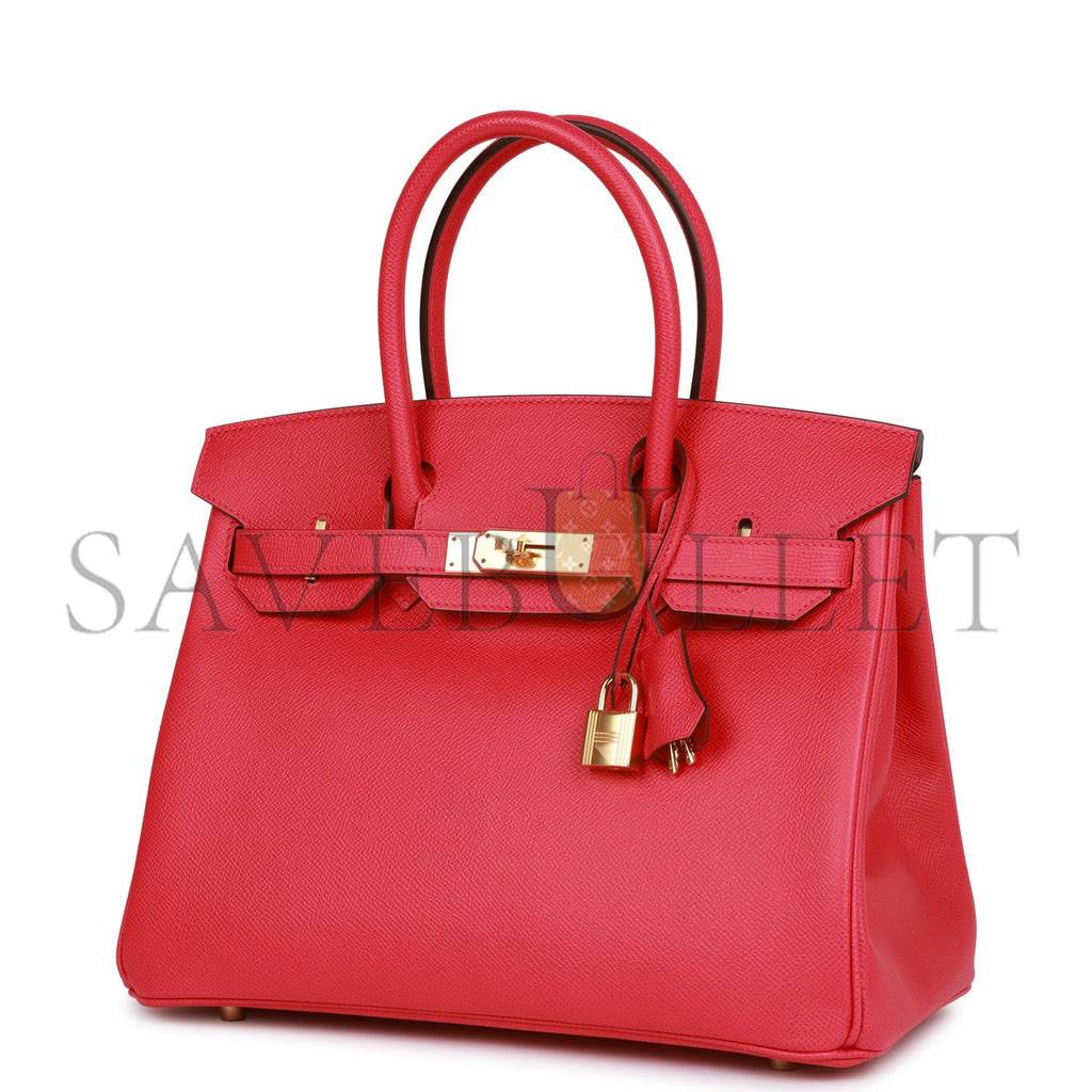 HERMES BIRKIN 30 ROSE EXTREME EPSOM GOLD HARDWARE (30cm) HERMES BIRKIN 30 ROSE EXTREME EPSOM GOLD HARDWARE (30cm)