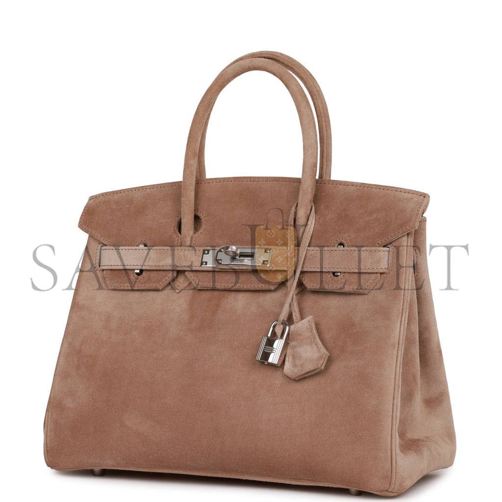 HERMES VINTAGE HERMES BIRKIN 30 GRIS PERLE DOBLIS PALLADIUM HARDWARE (30*22*16cm) HERMES VINTAGE HERMES BIRKIN 30 GRIS PERLE DOBLIS PALLADIUM HARDWARE (30*22*16cm)