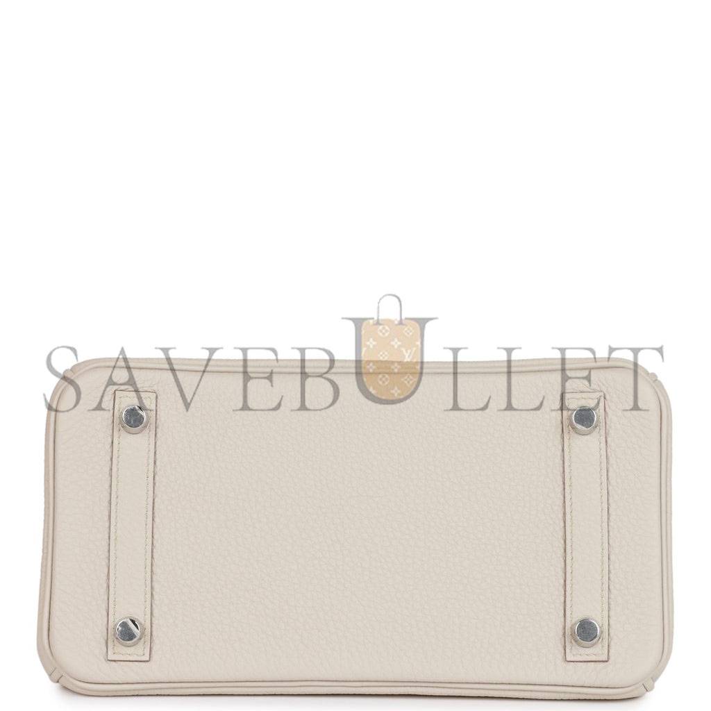 HERMES BIRKIN 25 BETON TOGO PALLADIUM HARDWARE HANDMADE (25*19*12cm) HERMES BIRKIN 25 BETON TOGO PALLADIUM HARDWARE HANDMADE (25*19*12cm)