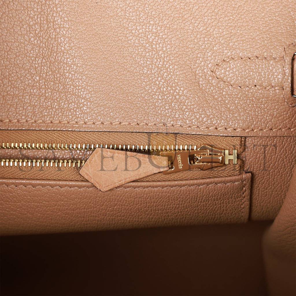 HERMES BIRKIN 25 CHAI OSTRICH GOLD HARDWARE (25cm) HERMES BIRKIN 25 CHAI OSTRICH GOLD HARDWARE (25cm)