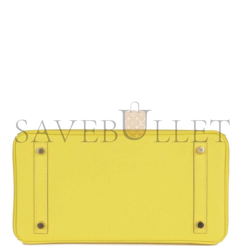HERMES BIRKIN 30 LIME EPSOM GOLD HARDWARE (30cm) HERMES BIRKIN 30 LIME EPSOM GOLD HARDWARE (30cm)