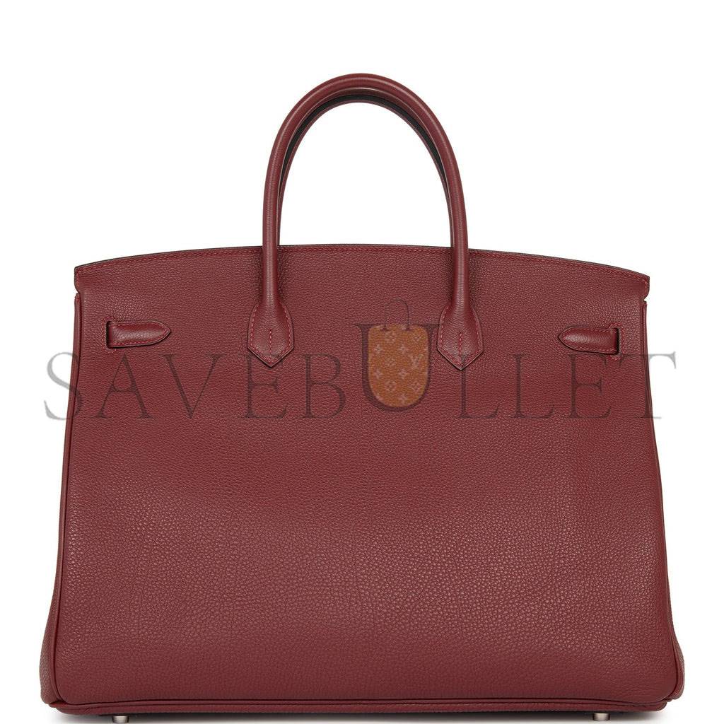 HERMES BIRKIN 40 ROUGE H TOGO PALLADIUM HARDWARE (40cm) HERMES BIRKIN 40 ROUGE H TOGO PALLADIUM HARDWARE (40cm)
