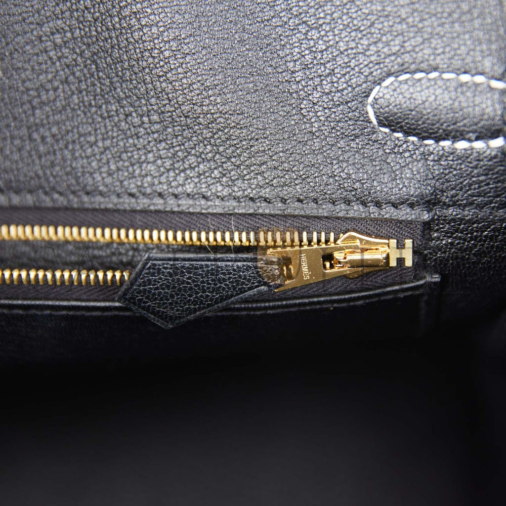 HERMES SPECIAL ORDER (HSS) BIRKIN 25 CRAIE AND BLACK TOGO BRUSHED GOLD HARDWARE HANDMADE (25cm) HERMES SPECIAL ORDER (HSS) BIRKIN 25 CRAIE AND BLACK TOGO BRUSHED GOLD HARDWARE HANDMADE (25cm)