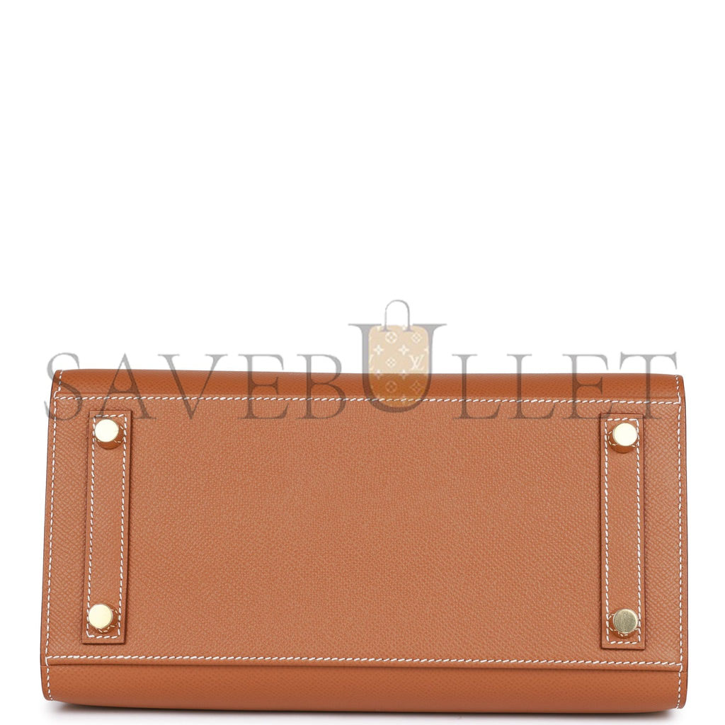 HERMES BIRKIN SELLIER 25 GOLD EPSOM GOLD HARDWARE HANDMADE (25cm) HERMES BIRKIN SELLIER 25 GOLD EPSOM GOLD HARDWARE HANDMADE (25cm)