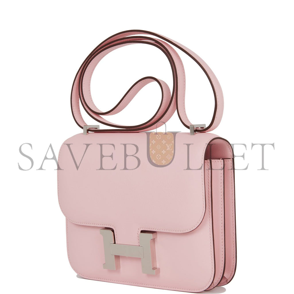 HERMES CONSTANCE 18 ROSE SAKURA SWIFT PALLADIUM HARDWARE 39691674026078 (18cm) HERMES CONSTANCE 18 ROSE SAKURA SWIFT PALLADIUM HARDWARE 39691674026078 (18cm)
