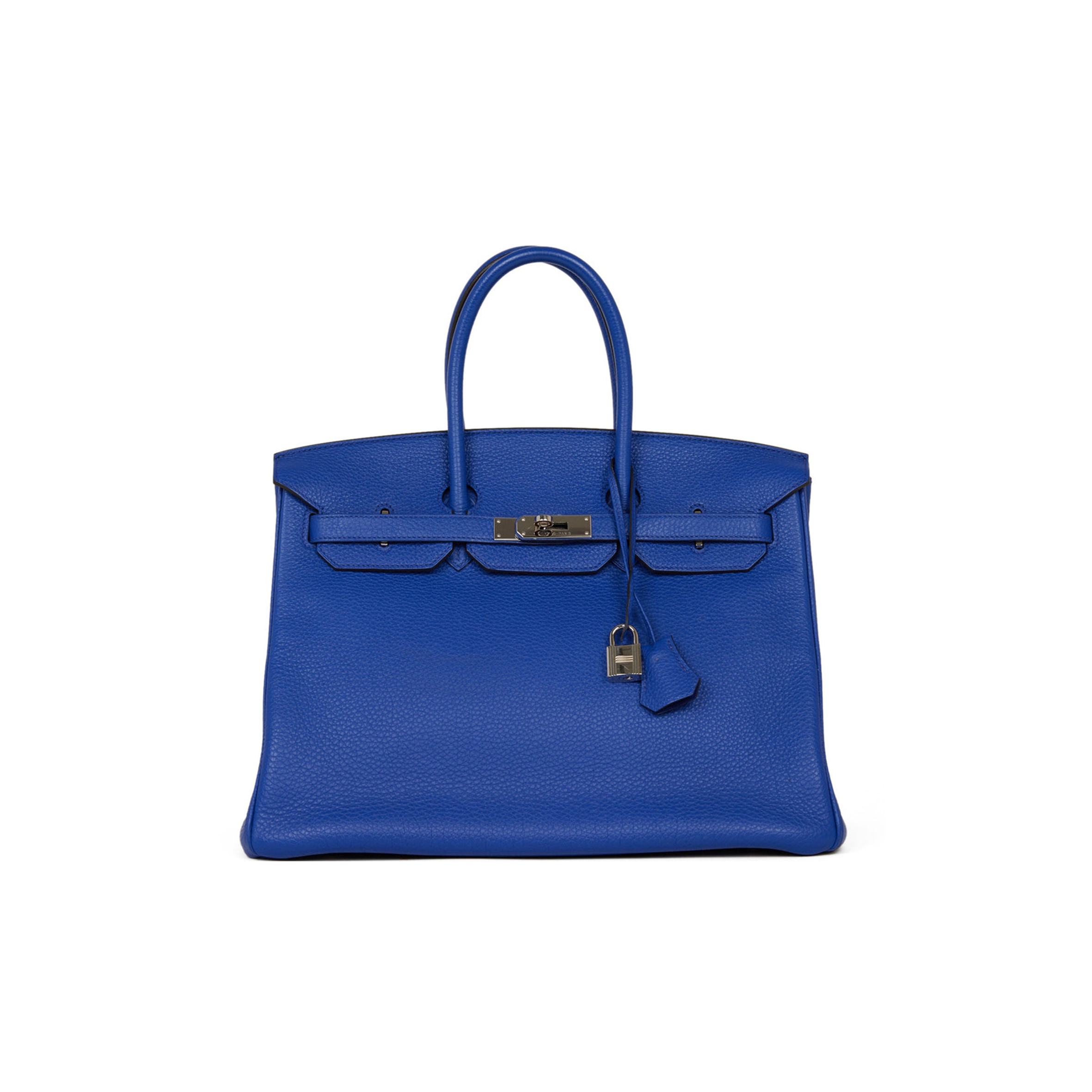HERMES BIRKIN 35 BLEU ELECTRIC TOGO PALLADIUM HARDWARE (35cm) HERMES BIRKIN 35 BLEU ELECTRIC TOGO PALLADIUM HARDWARE (35cm)