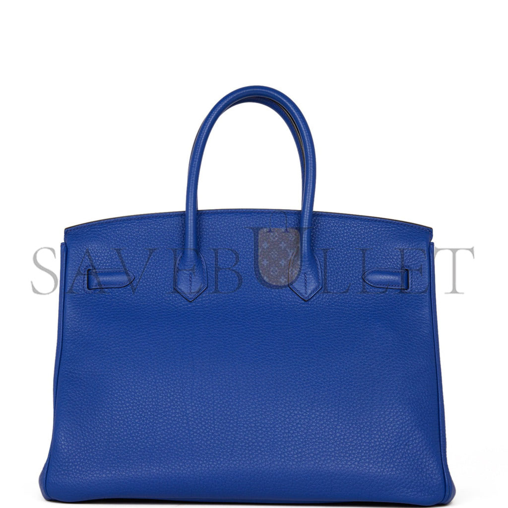 HERMES BIRKIN 35 BLEU ELECTRIC TOGO PALLADIUM HARDWARE (35cm) HERMES BIRKIN 35 BLEU ELECTRIC TOGO PALLADIUM HARDWARE (35cm)