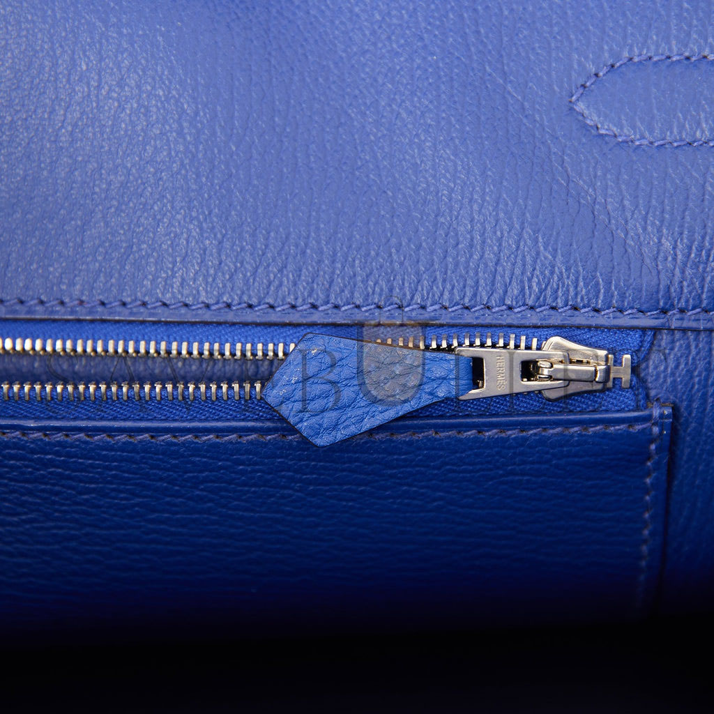 HERMES BIRKIN 35 BLEU ELECTRIC TOGO PALLADIUM HARDWARE (35cm) HERMES BIRKIN 35 BLEU ELECTRIC TOGO PALLADIUM HARDWARE (35cm)