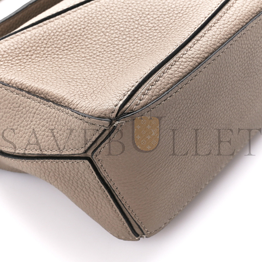 LOEWE CALFSKIN MINI PUZZLE BAG SAND MINK (18*12.5*8cm)