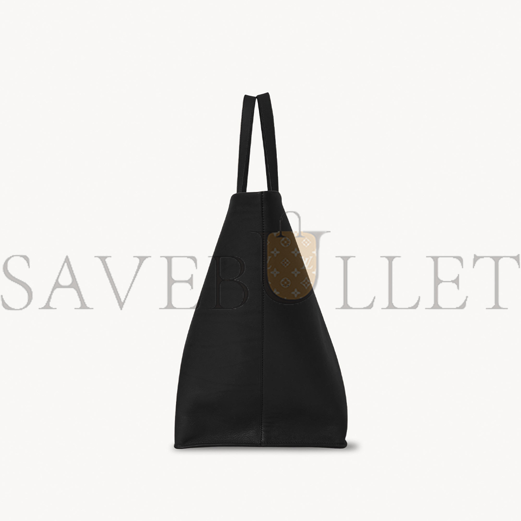 THE ROW XL IDAHO BAG IN LEATHER BLACK W1592L72BLSG (52*30*23cm)