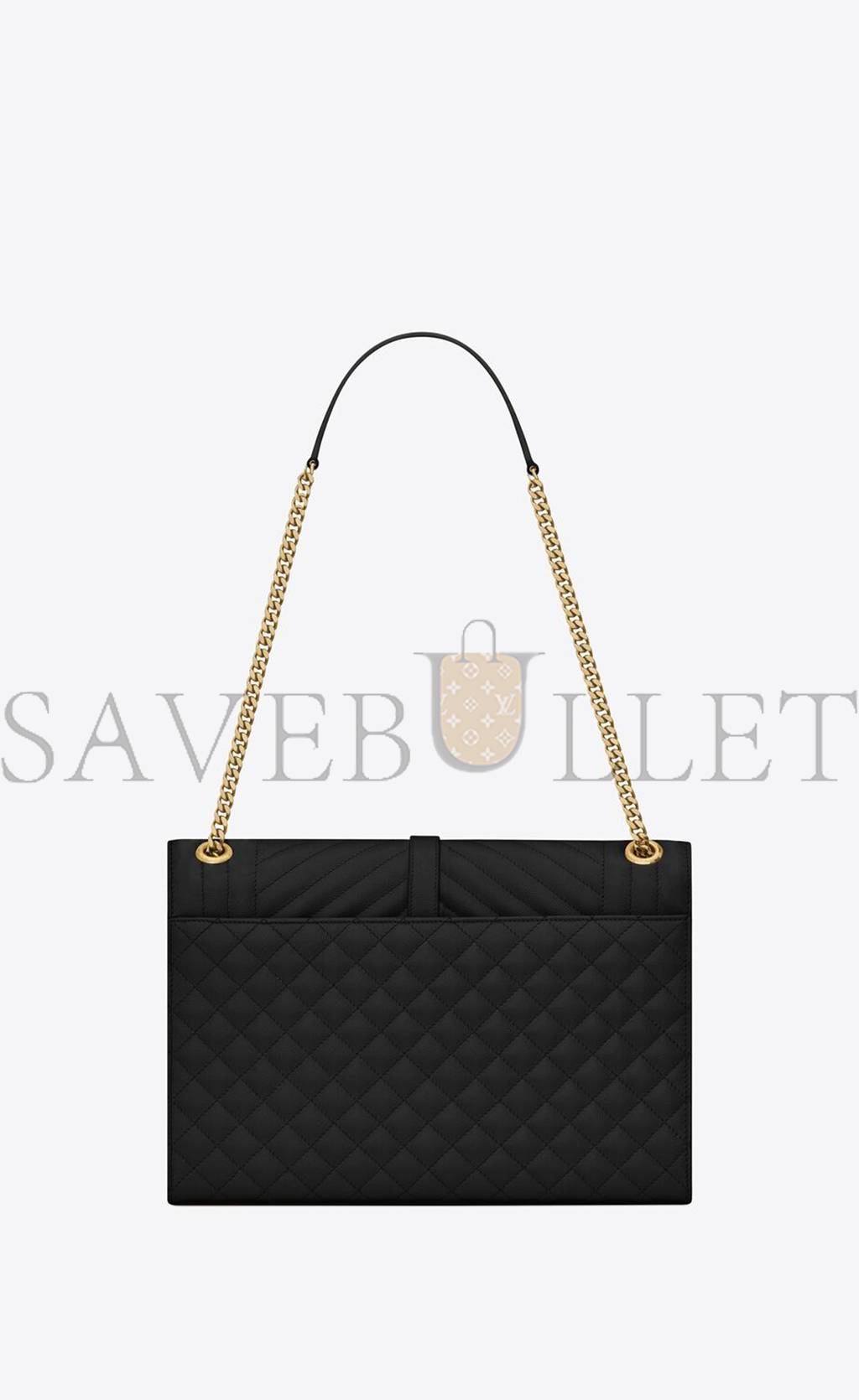YSL ENVELOPE LARGE BAG IN MIX MATELASSÉ GRAIN DE POUDRE EMBOSSED LEATHER 600166BOW911000 (31*22*7.5cm) YSL ENVELOPE LARGE BAG IN MIX MATELASSÉ GRAIN DE POUDRE EMBOSSED LEATHER 600166BOW911000 (31*22*7.5cm)
