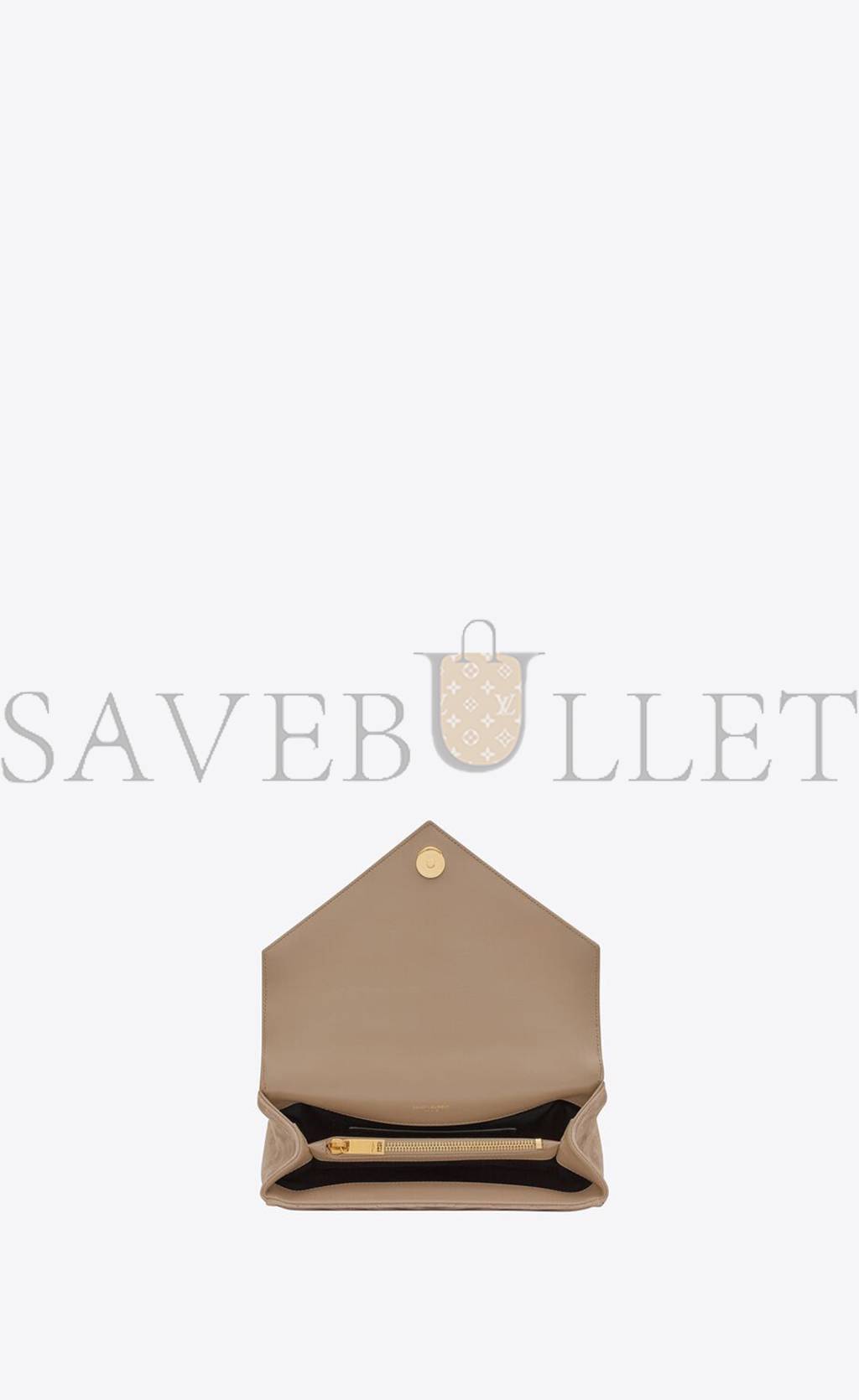 YSL COLLEGE MEDIUM CHAIN BAG IN QUILTED SUEDE 6002791U8072346 (24*17*6.5cm) YSL COLLEGE MEDIUM CHAIN BAG IN QUILTED SUEDE 6002791U8072346 (24*17*6.5cm)