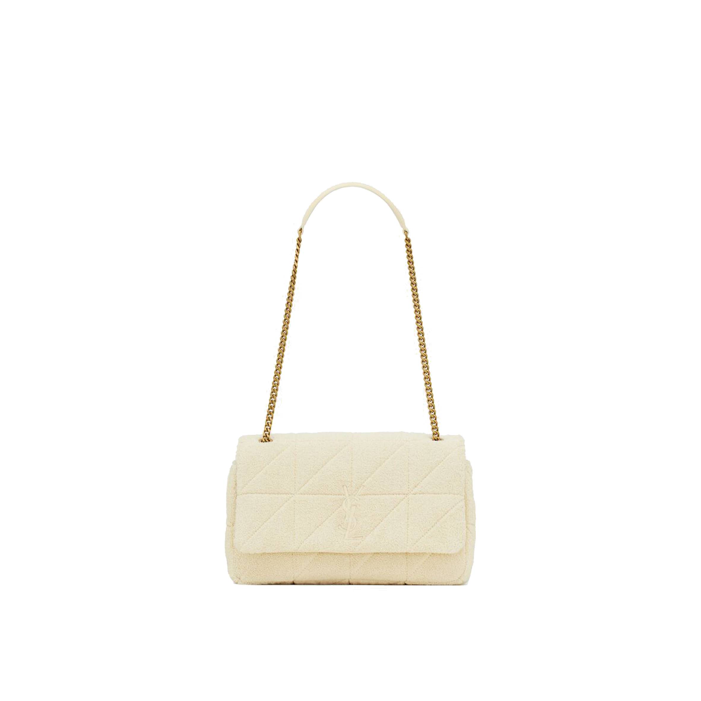 YSL JAMIE MEDIUM CHAIN BAG IN TERRY CLOTH 735035FABKT9381 (24*15.5*6.5cm) YSL JAMIE MEDIUM CHAIN BAG IN TERRY CLOTH 735035FABKT9381 (24*15.5*6.5cm)