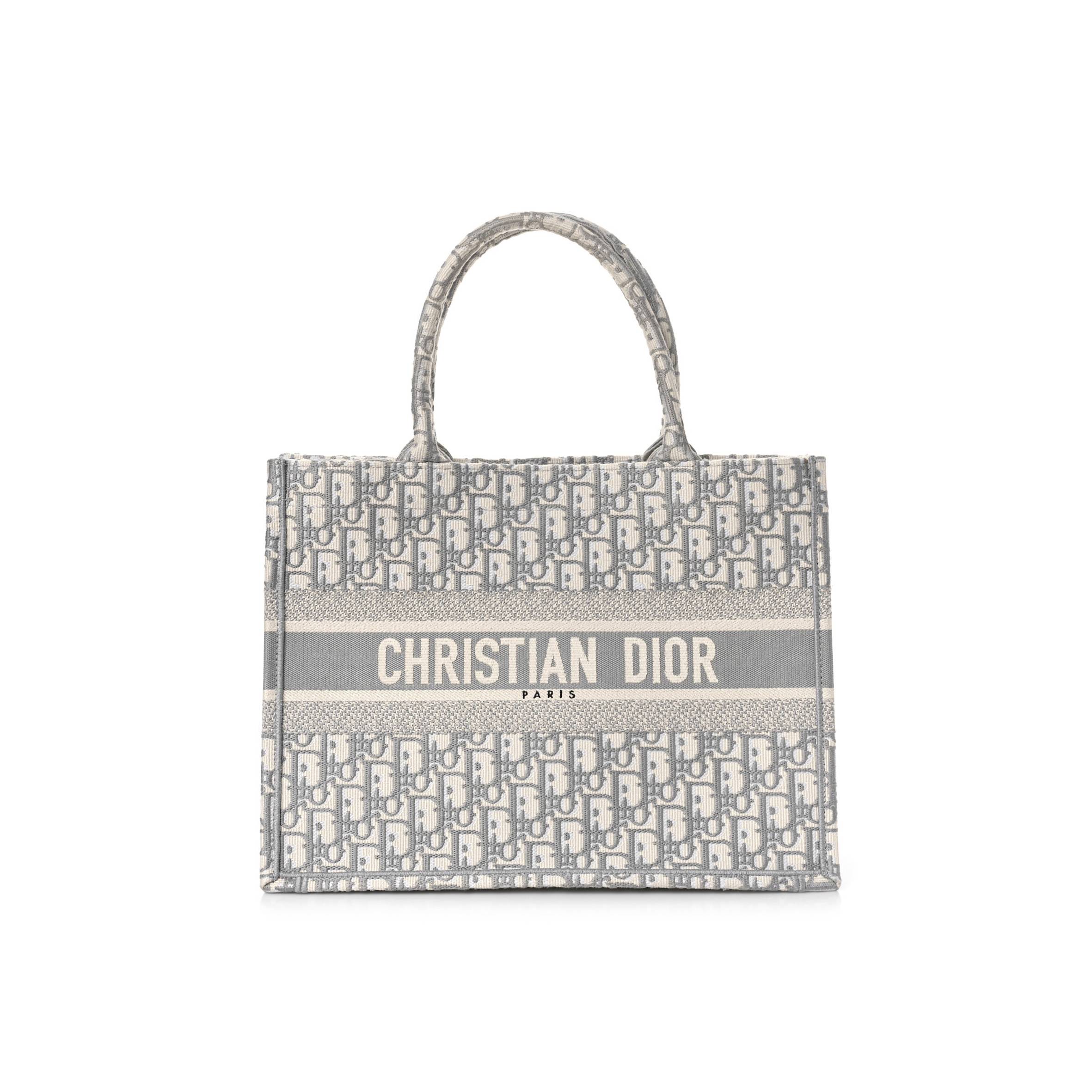 DIOR OBLIQUE MEDIUM BOOK TOTE GREY (36*27*14cm)