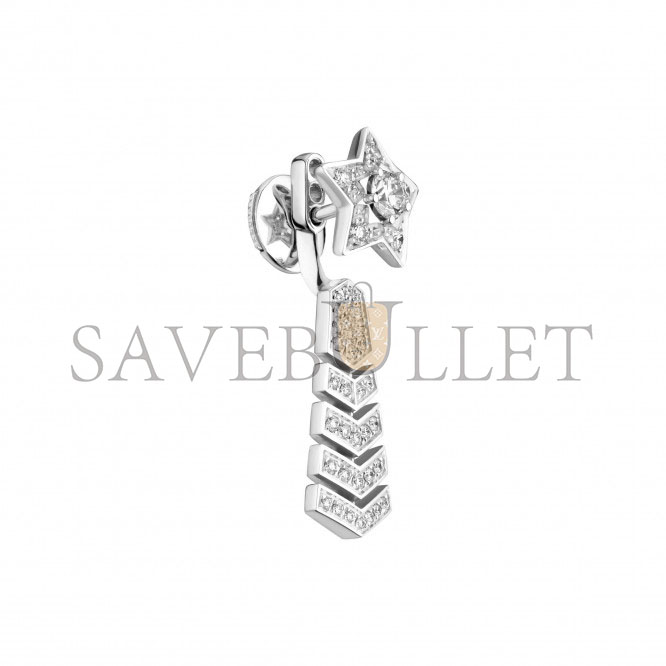 CHANEL COMÈTE CHEVRON SINGLE EARRING - REF. J11380